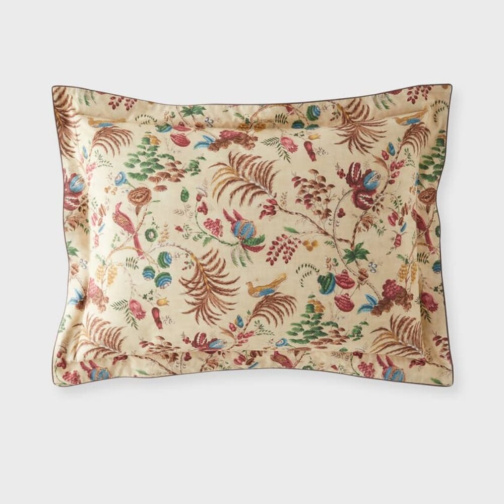 Ralph Lauren Maren Standard Shams (2) Floral Tropical Cotton Percale NEW